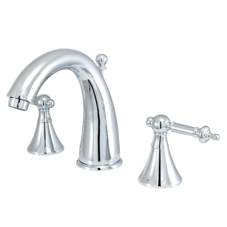 Kingston Brass 8" Widespread Bathroom Faucet, Chrome KS2971TL